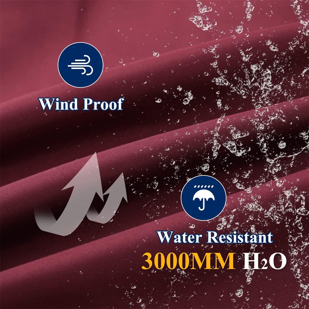 GGleaf Women's Puffer Jacket Winter Hooded Coat Down Alternative Long Parka with Faux Fur Hood - Image 6