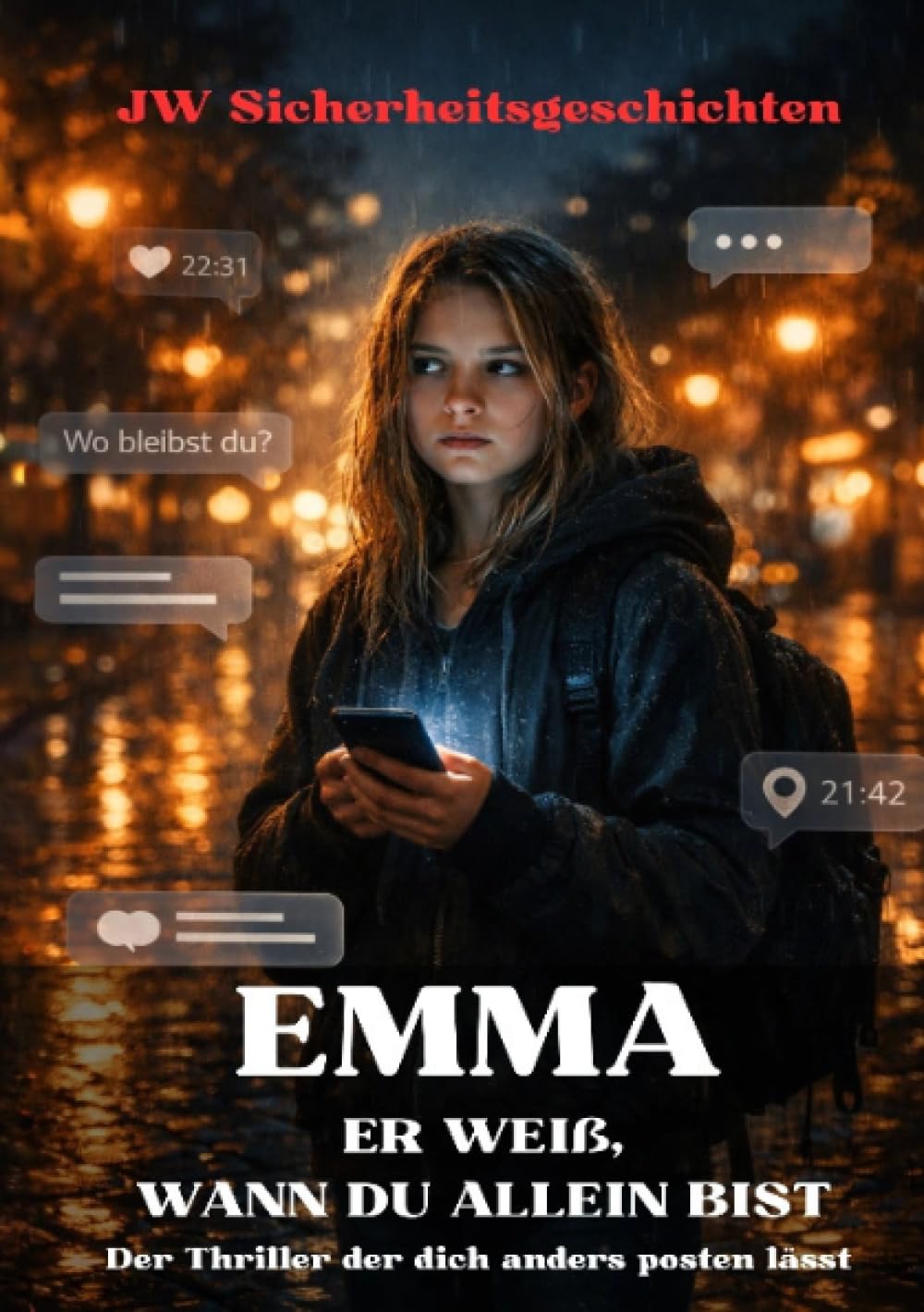 E M M A — ER WEIß, WANN DU ALLEIN BIST: Der Thriller der dich anders posten lässt