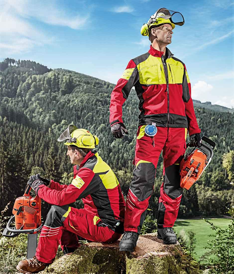 KÜBLER Workwear | KÜBLER Forest Schnittschutzhose PSA 3 | Oliv/warngelb | Größe 82