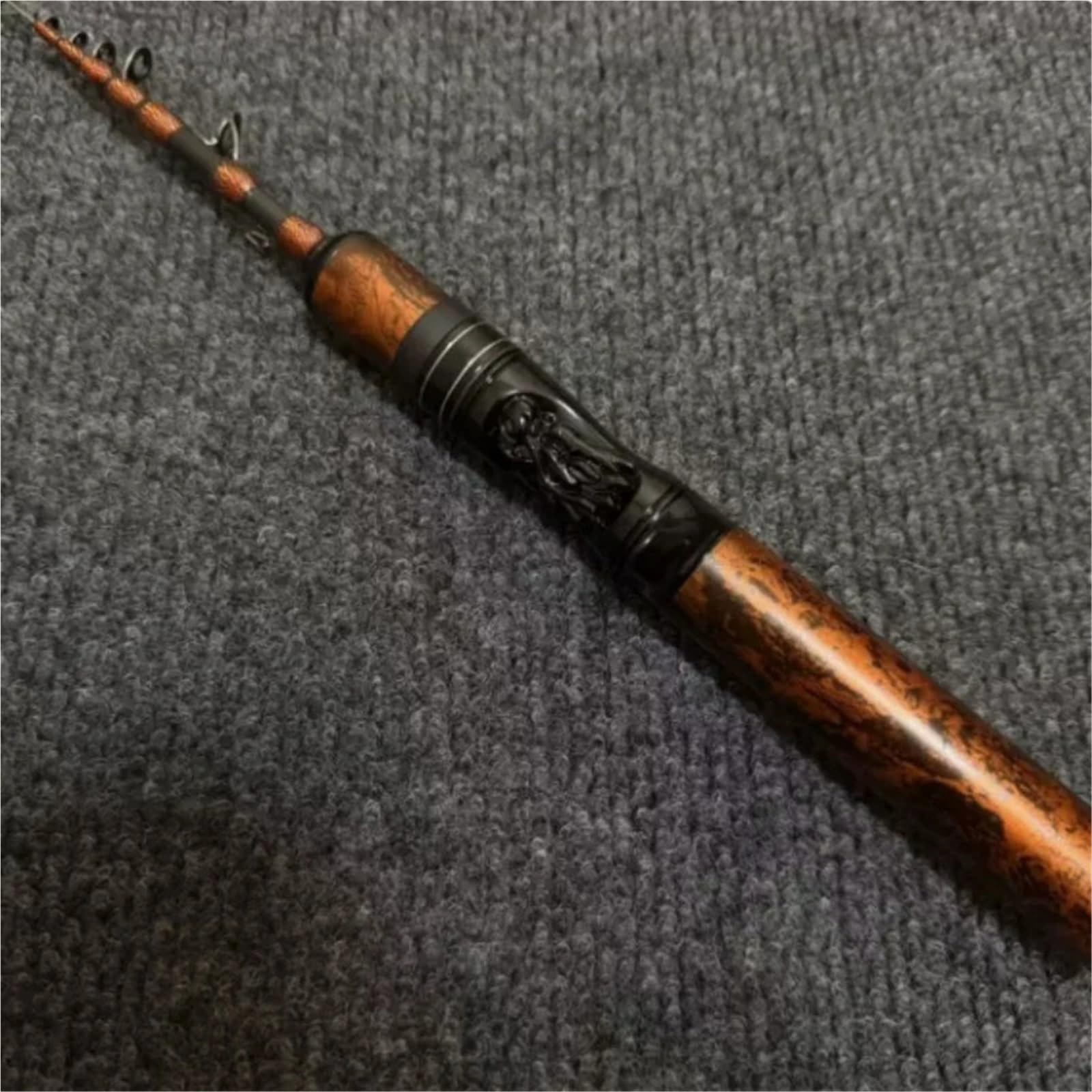 Canna da pesca telescopica in carbonio ultraleggera 1,5-1,8 metri, comoda trasportare