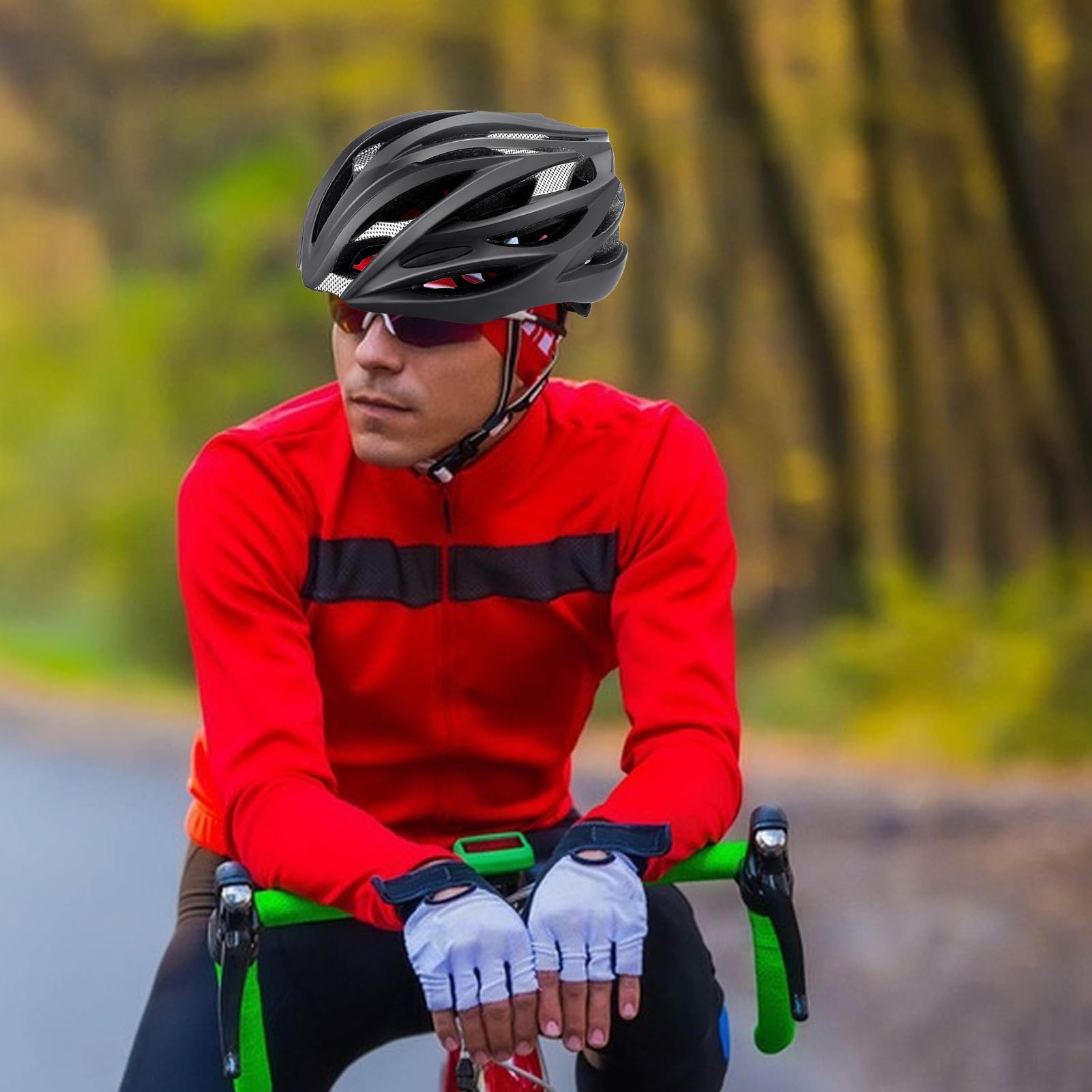 Casco da bici anti-umidità antiurto Accessori ciclismo | Casco da bici per adulti per viaggi all'aperto su strada