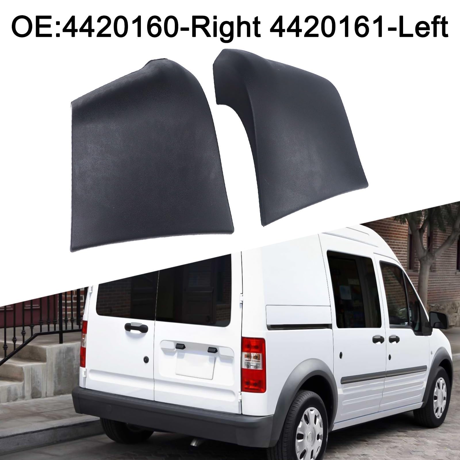 Tapa de esquina de parachoques trasero para Ford para Transit Connect con clips para lados izquierdo y derecho
