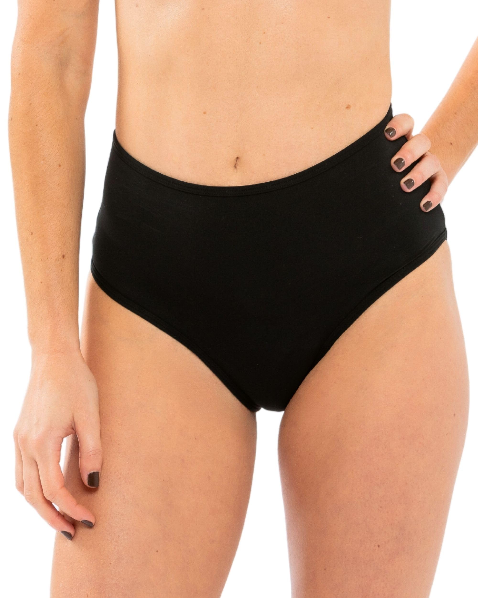 SORIO® Wysoki Stan Majtki Menstruacyjne – Chłonne, Antyprzeciekowe, Wodoodporne, Bezzapachowe – Wygodny i Dyskretny Strój Kąpielowy na Okres – NAYA