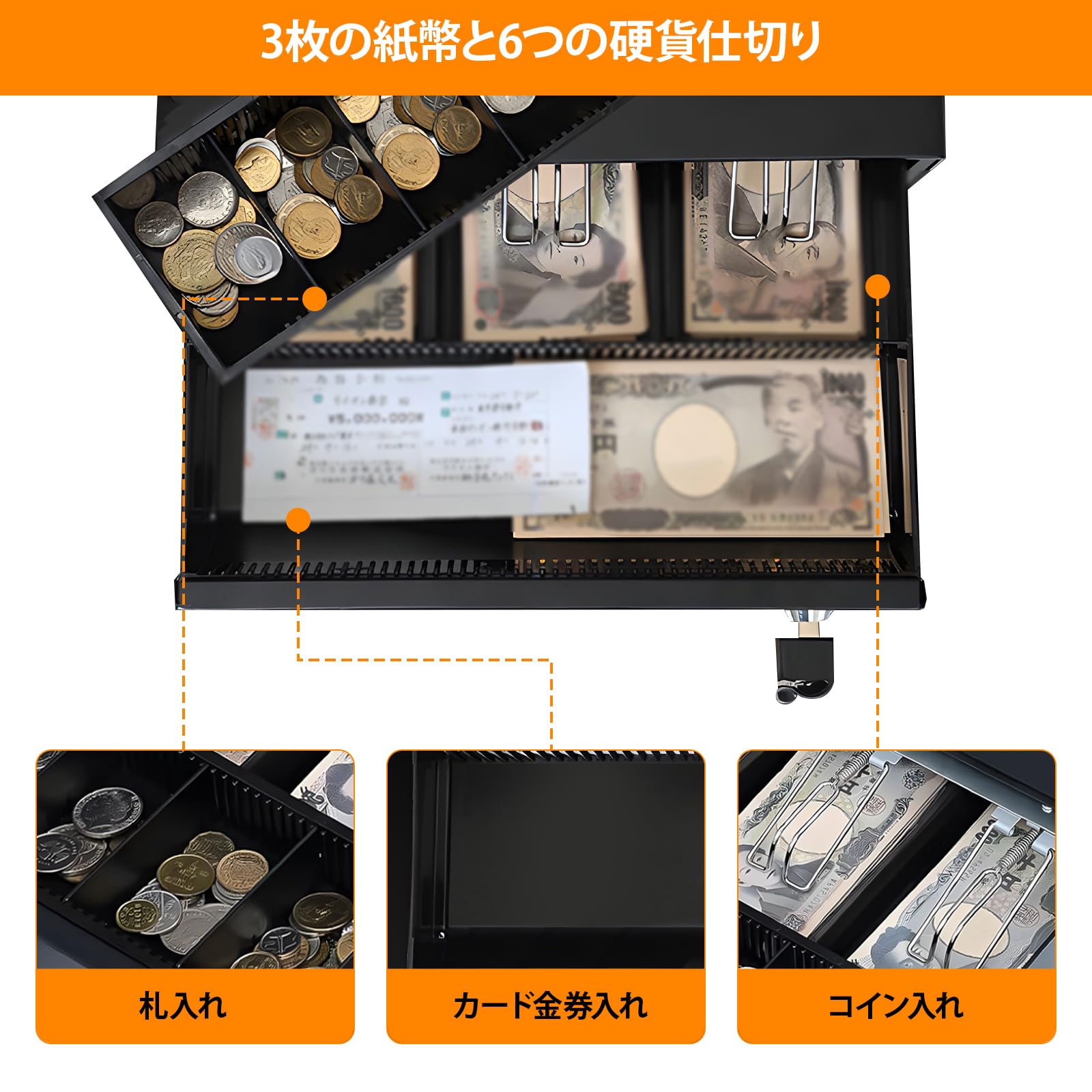 Amazon.co.jp: キャッシュドロア キャッシャー キャッシュボックス