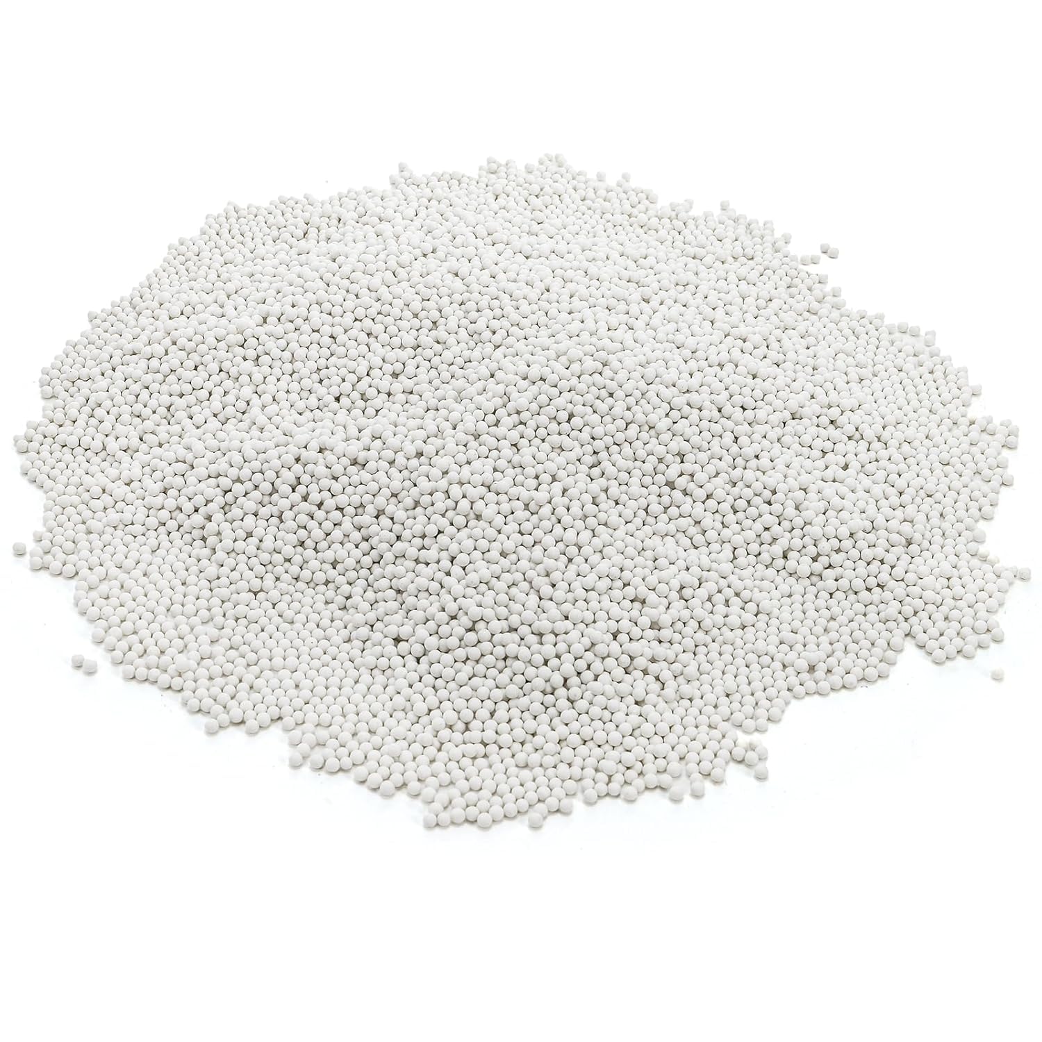 Hiceeden 8 Pounds 1/8" Round Rock Tumbling Filler Media, 3 mm Reusable Ceramic Beads Pellets, Rock Tumbling Ball Sphere Grit for Tumbler, Stone Polisher