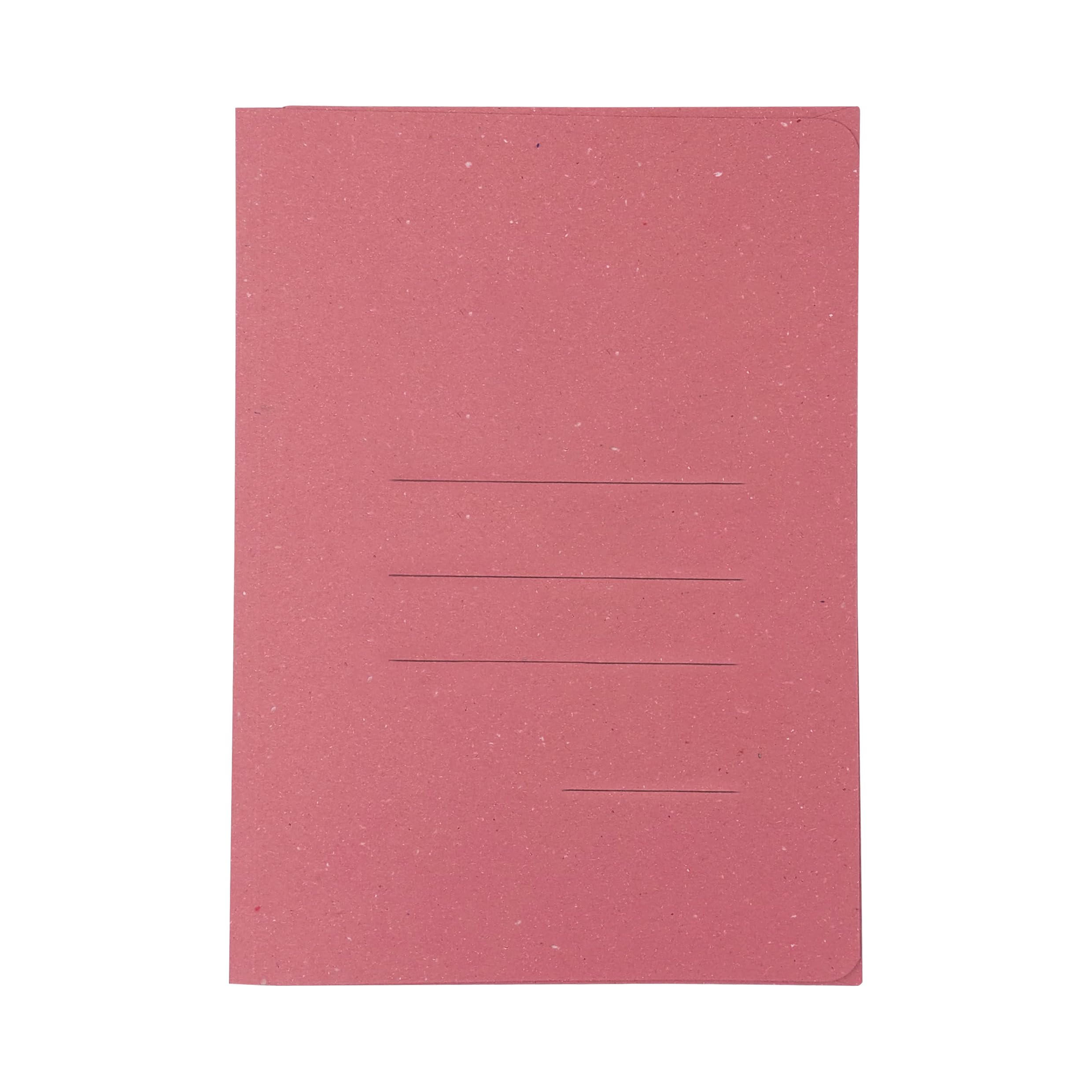 Blasetti 3 Flap Folders in Recycled Cardboard – Magenta Paper – Office Document Binder, Format 25 x 35 cm, Pack of 50, Paper 1800 g