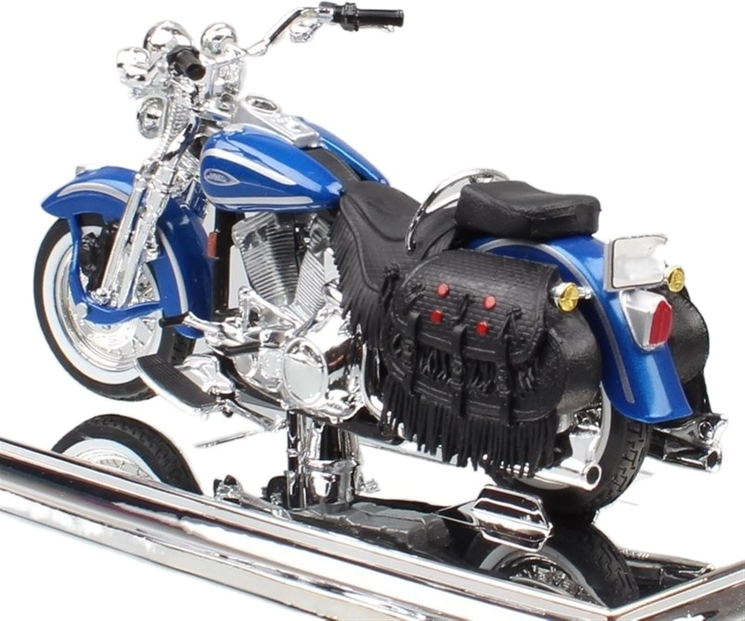 HTASFCI Motorcycle Model 1:18 Scale 1999 FLSTS Heritage Softtail Springer Bike Motorcycle Chopper Diecast Model Locomotive Vehicle Cruiser Thumbnails Boy