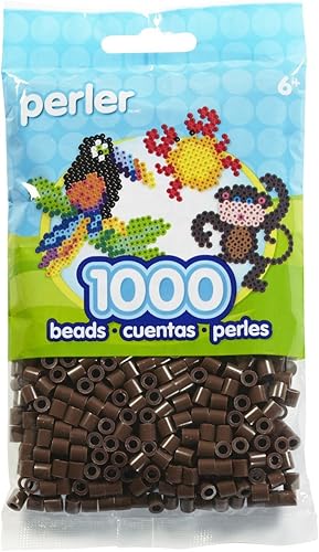Perler Cuentas fusibles para manualidades, 1000 unidades, marrón