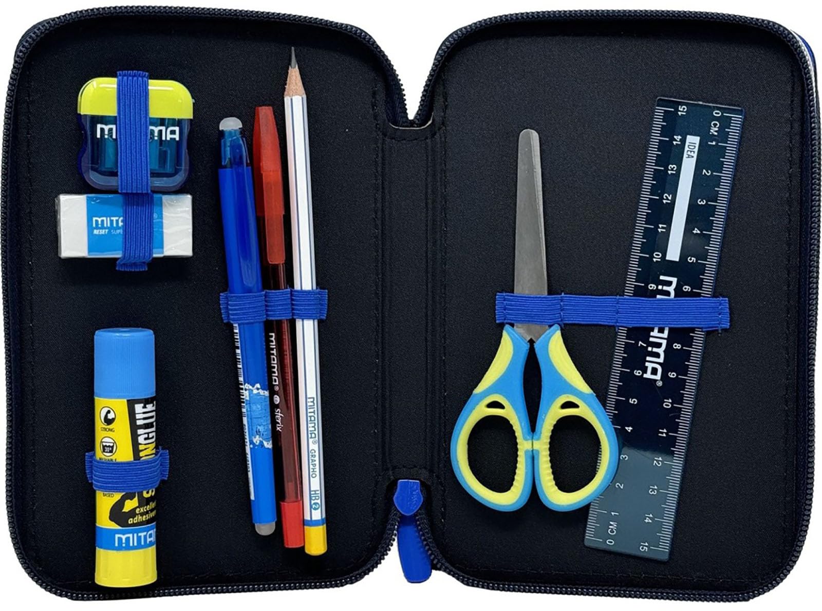 Clondo Schoolpack Zaino Estensibile con Astuccio 3 Scomparti, Per Sonic Seven Fan, Scuola e Tempo Libero, Bambini e Ragazzi, Multizip, Pennarelli, Pastelli, Accessori, Bambino