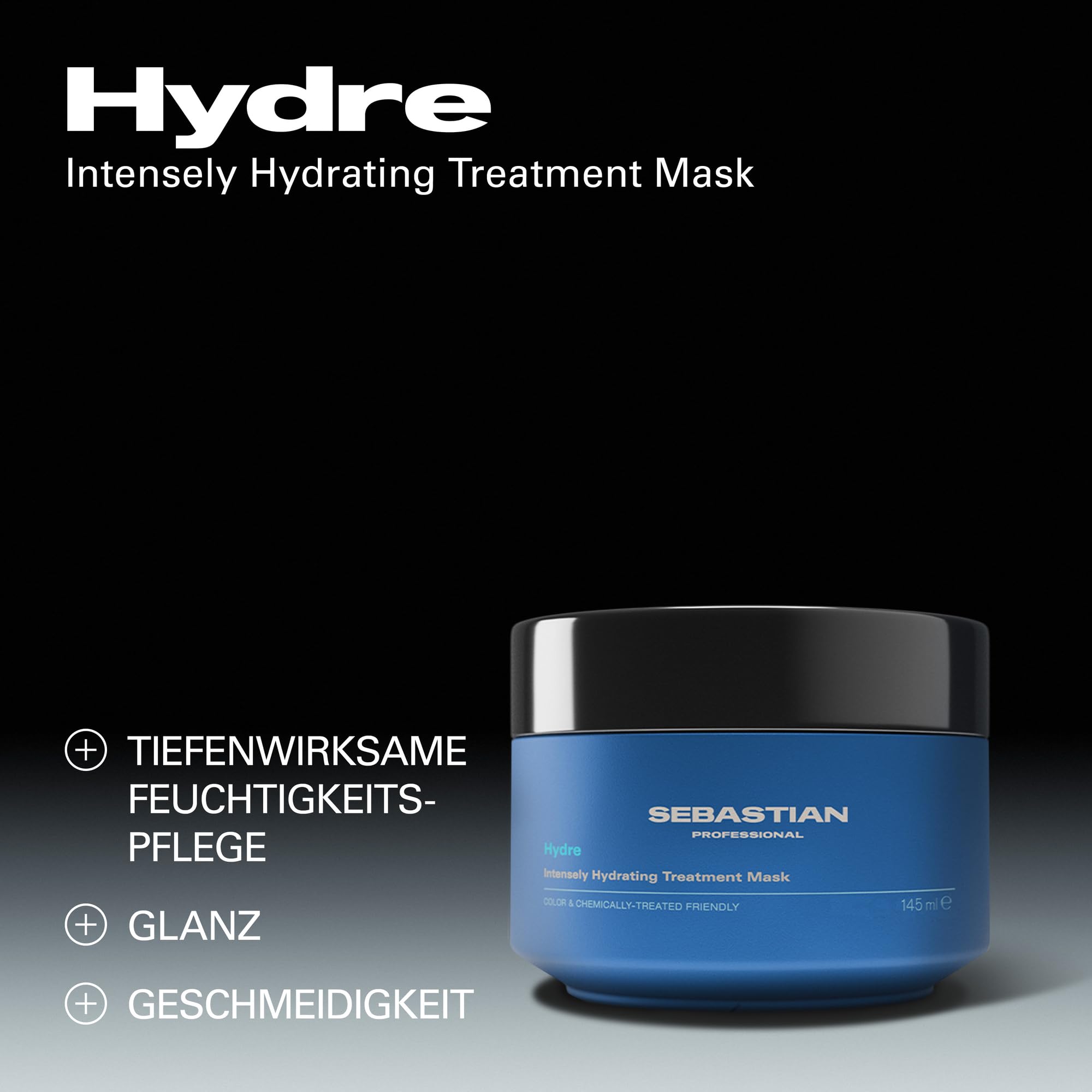 Sebastian Professional Hydre Intensely Hydrating Treatment Maske – Feuchtigkeitsspendende 5 Min. Haarmaske für trockenes, strapaziertes & chemisch behandeltes Haar – Anti-Frizz-Aufbaukur
