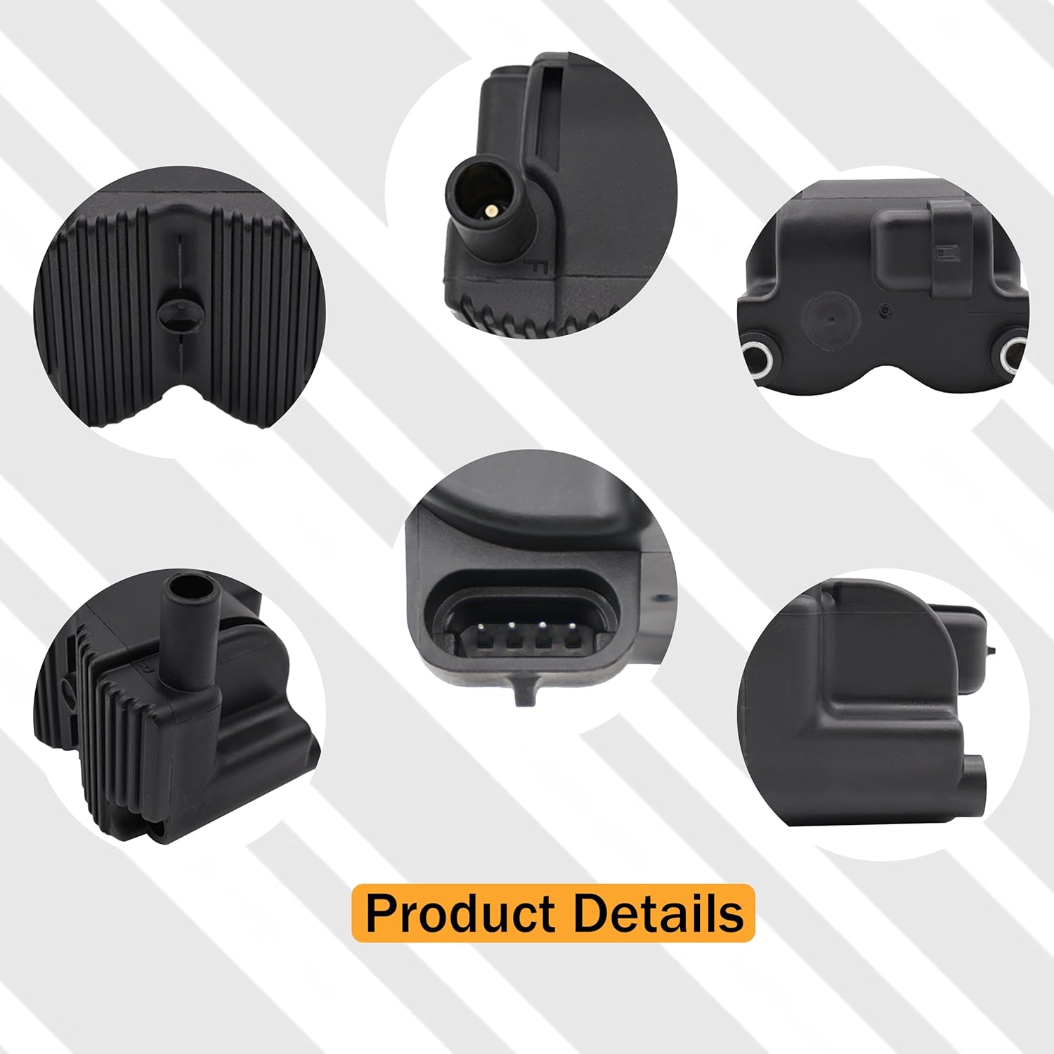 Single Ignition Coil Compatible with Harley Davidson Softail Heritage Road King Dyna Touring Electra 2001-2006 Replace 31743-01 210538