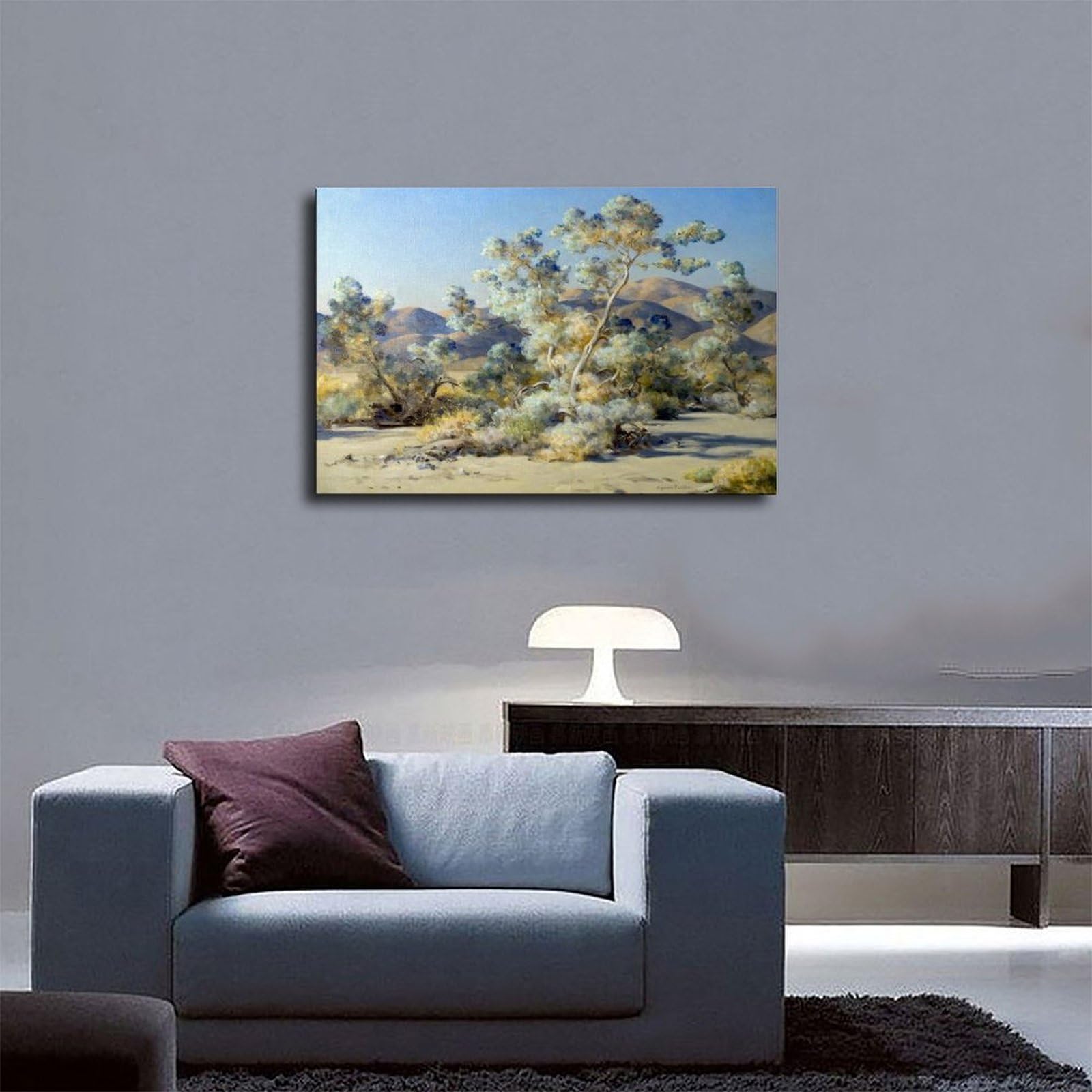F I N U C B Smoketree von Agnes Pelton – Mystische botanische, symbolistische Pflanzenszene, ätherische Wanddrucke, Poster, Leinwand, Dekoration, Gemälde, Wandkunst für Büro, Wohnen