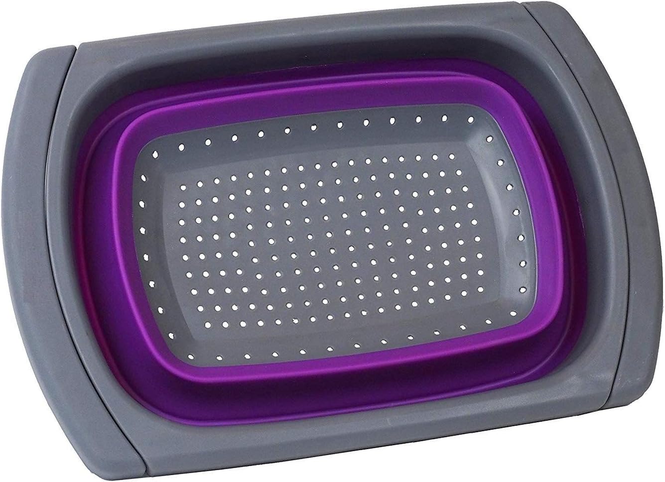 Purple Collapsible Silicone Kitchen Colander/Strainer