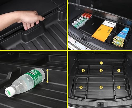 Miniatura 9 de Caja de almacenamiento oculta para maletero Toyota RAV4 2019-2025, organizador de escotilla trasera de carga para SUV, espacio adicional para RAV4