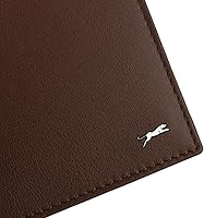 JAGUAR Herenportemonnee van echt leer, creditcardetui, documentenhouder, slank met geschenkdoos, Tabak 01-1 Klassiek, Elegant