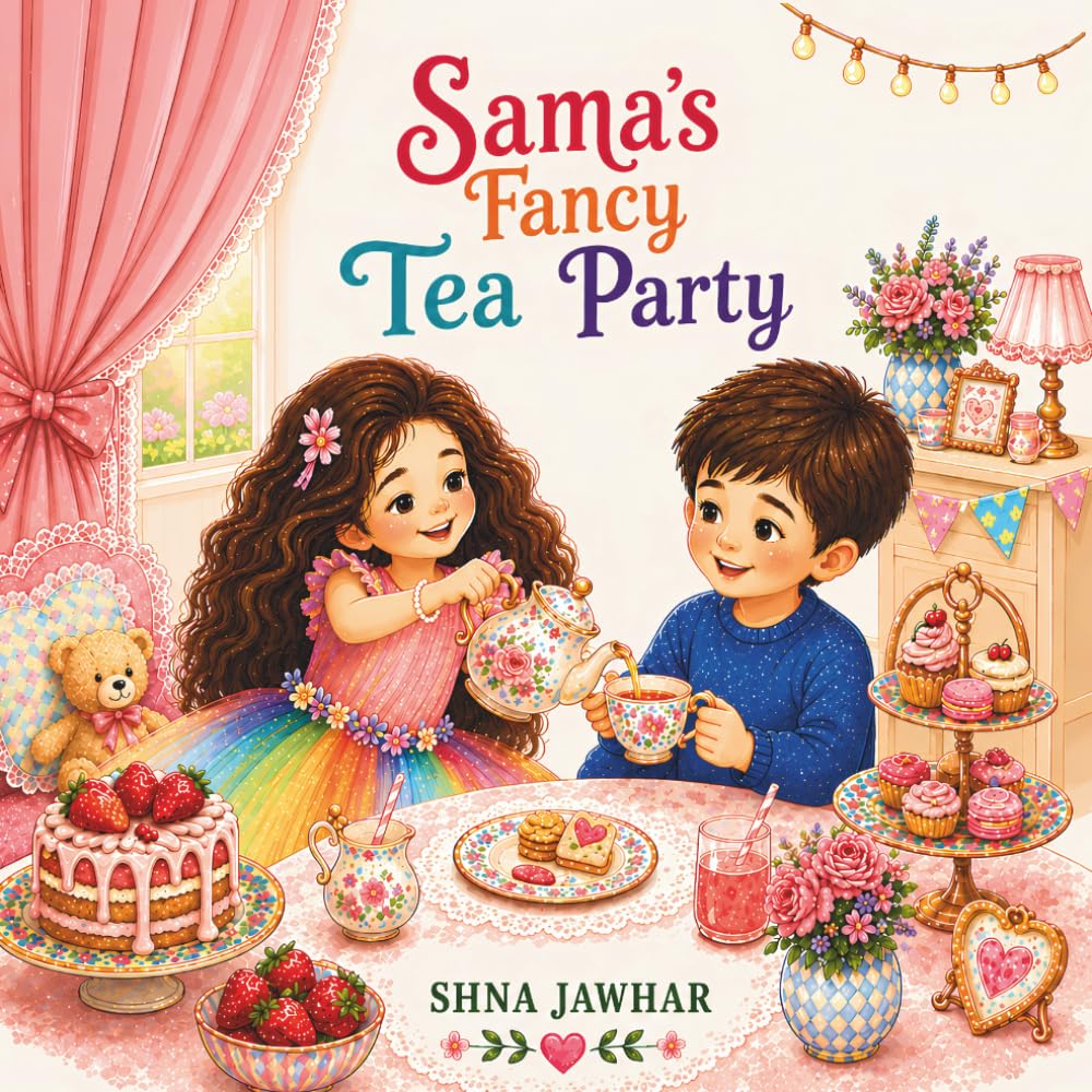 Sama's Fancy Tea Party: based on this book, give me a natural optimised subtitle and summary for kdp, as well as seo optimised keywords and categories