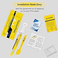 Vista 3 de JLJ Pasta térmica 0.05 oz compuesto de grasa de silicio de alto rendimiento para CPU y disipador de calor