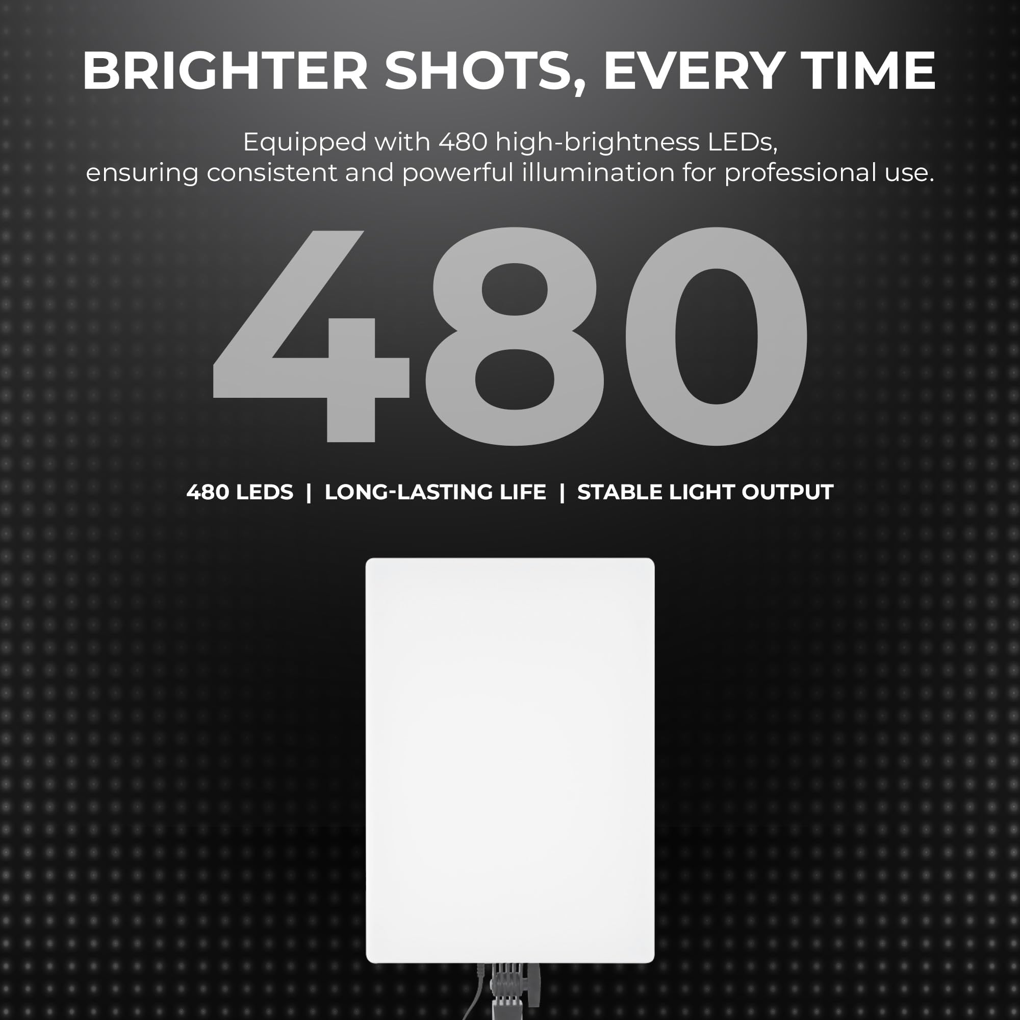Digitek DPL 019 80W Ultra Slim Bi-Color LED Panel Light, 2700K-6500K, 480 LEDs, 180° Rotation, Dimmable, Remote Control, ABS Body, for Studio & Content Creation — Amazon image 4