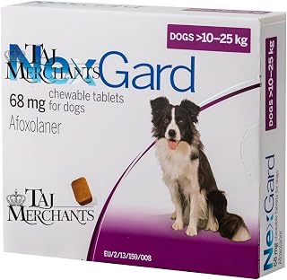 (OG) TM Presents NEX Gard Chewable Tablet for Dogs of (10-25 kg)|| (1 Tablet (Individual)) Price In India