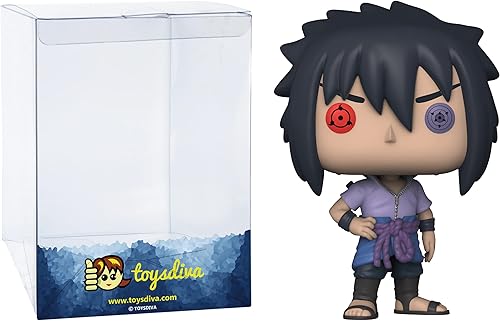 Sasuke [Rinnegan] (AAA Exc): P o p ! Paquete de figura de vinilo de animación con 1 protector gráfico compatible con 'ToysDiva' (1023-55049 - B)