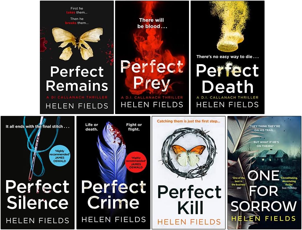 DI Callanach Series (1-7) Books Collection Set By Helen Fields (Perfect Remains, Perfect Prey, Perfect Death, Perfect Silence, Perfect Crime, Perfect Kill & One for Sorrow) Paperback – April 6, 2024