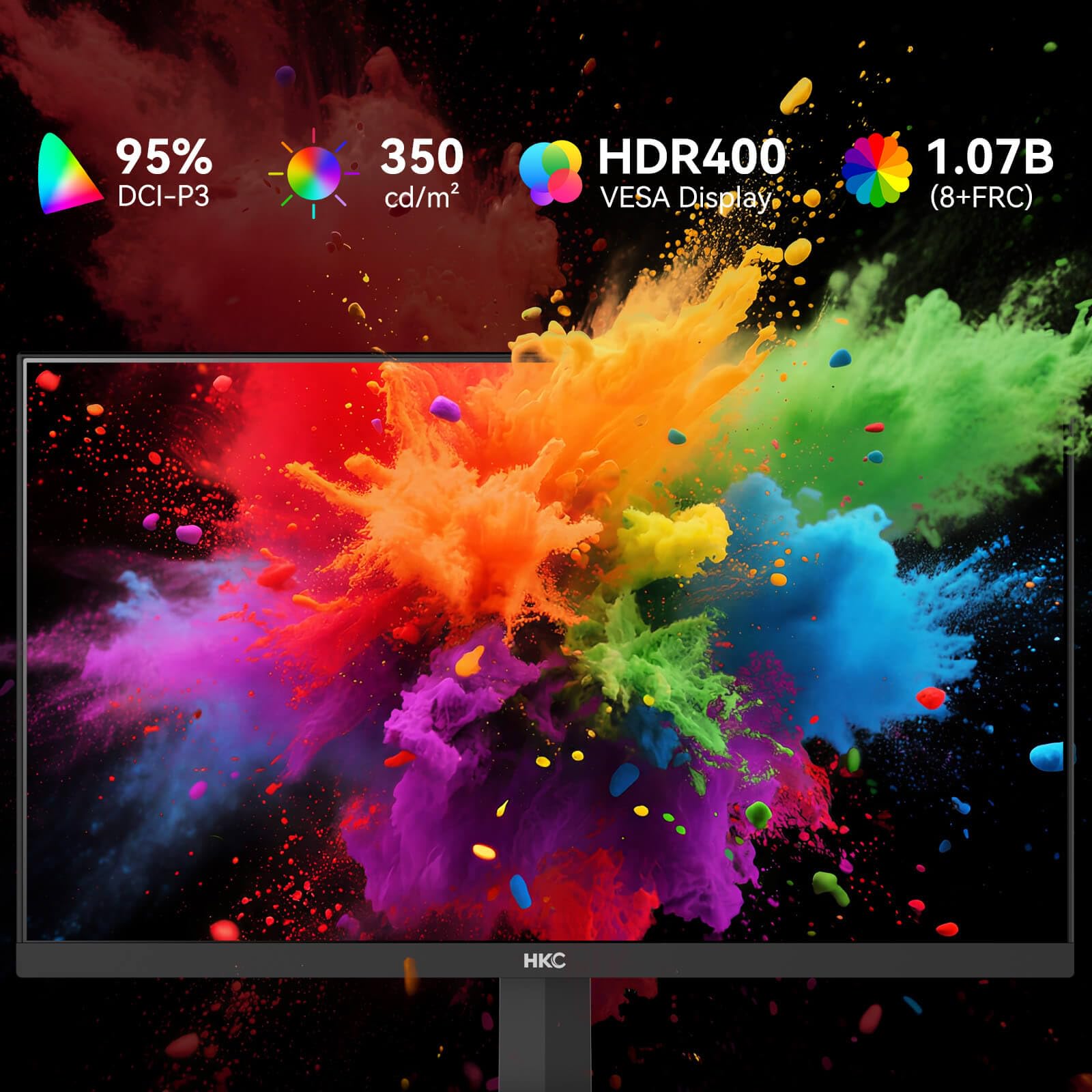 HKC G27H2DPRO Écran PC Gaming 27 Pouces 220Hz QHD 2560×1440 Fast IPS