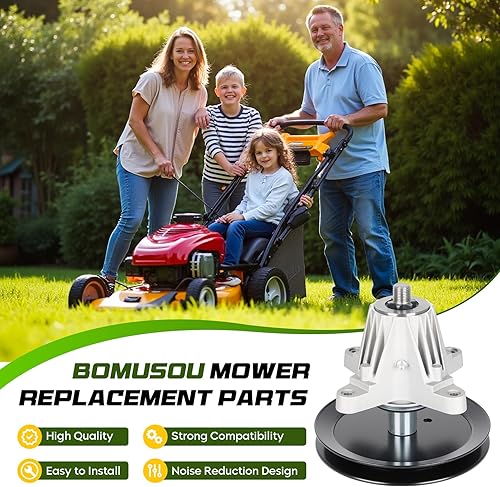 Miniatura 7 de Conjunto de husillo 618-06977 918-06977, compatible con cortacésped Cub Cadet de 46 pulgadas XT1-LT46 XT2-LX46 KH LE FAB, paquete de 2