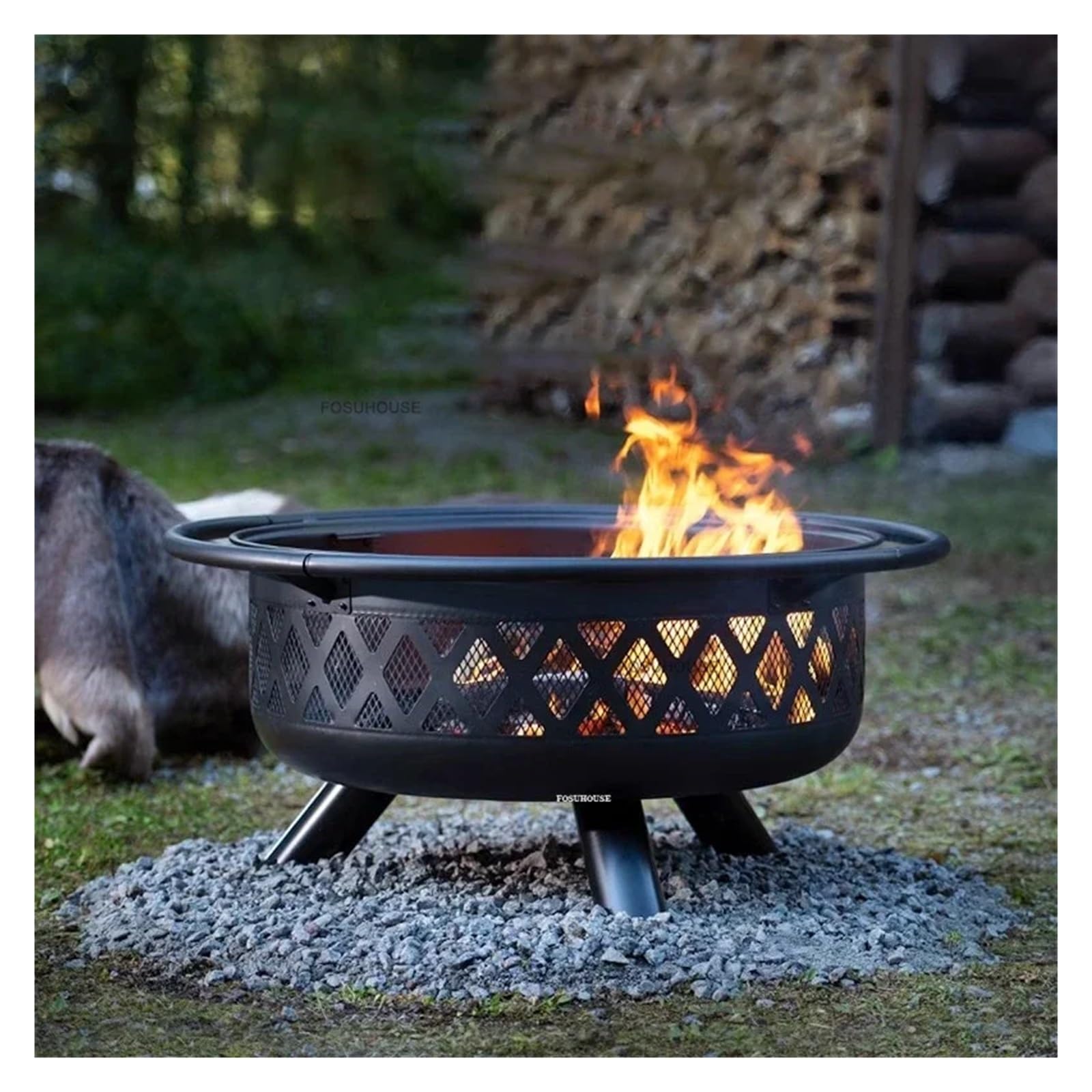 Gartenbedarf Outdoor Camping Lagerfeuer Ofen Winter Terrassenheizungen Kreative Zuhause Holzheizung Ofen Luxus Großer Garten Grill Outdoor Heizung (Paket 1)