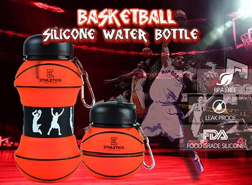 Miniatura 8 de Botellas de agua plegables con mosquetón, botella de agua deportiva de grado alimenticio para regalo, botella de agua plegable para niños, para