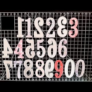 Mothcattl Schneidwerkzeuge, 0-9 Zahlen Metallprägung Schablonenform Vorlage Für DIY-Kartenherstellung Prägeschablone Samme...