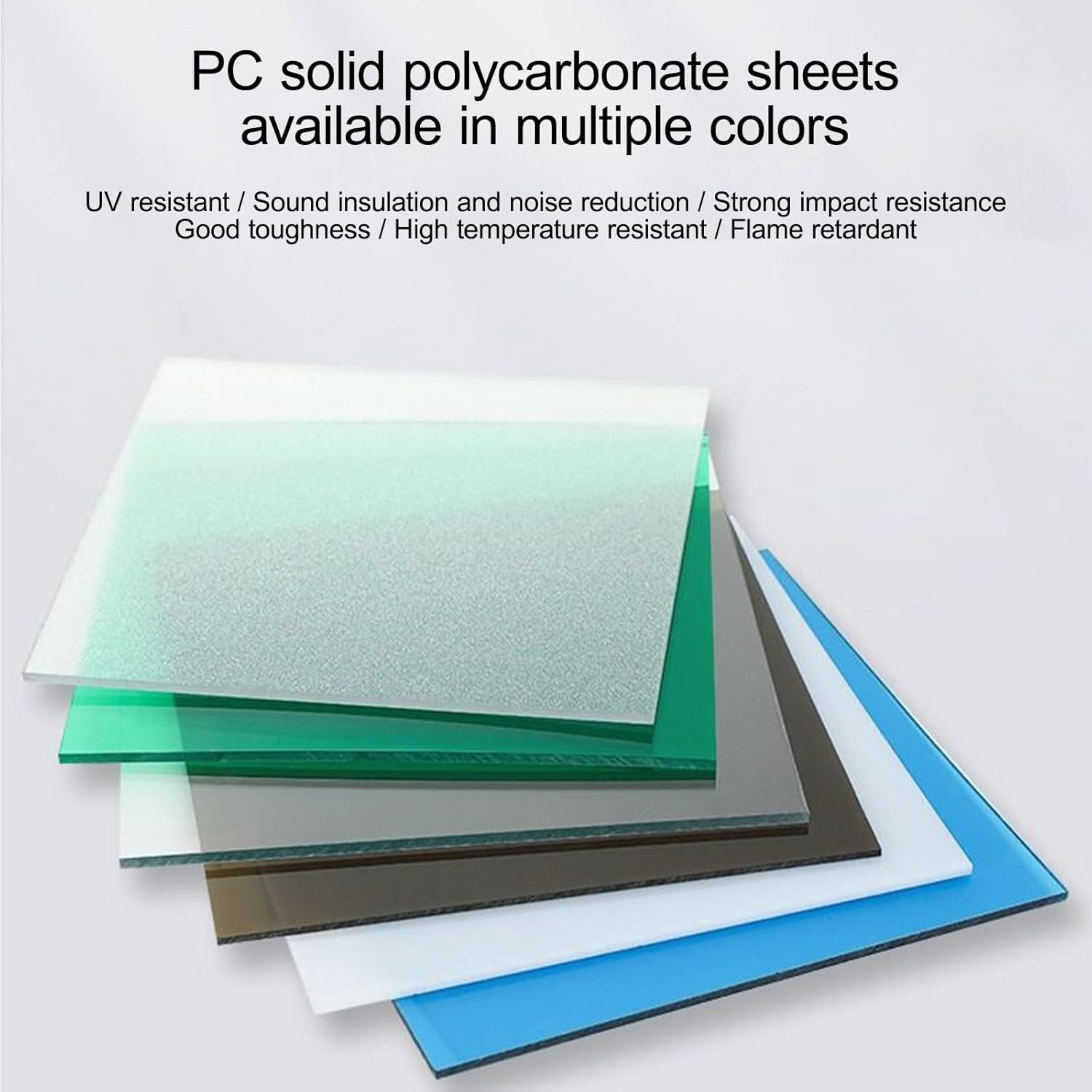 2.5mm C Greenhouse Roof Panels - UV Resistant, Waterproof Replacement Plastic for Outdoor Gardens & Lighting Channels (Blue, 1.22m x 8m / 4ft x 26.2ft)