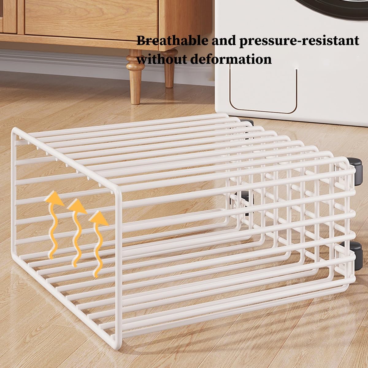 GIZNXBA Cesto Portabiancheria Slim, Cestino Biancheria Sporca con Struttura in Filo Metallico Resistente, Cesto da Bucato Rotolante per Camera da Letto, Bagno, Lavanderia, Soggiorno(/Black)