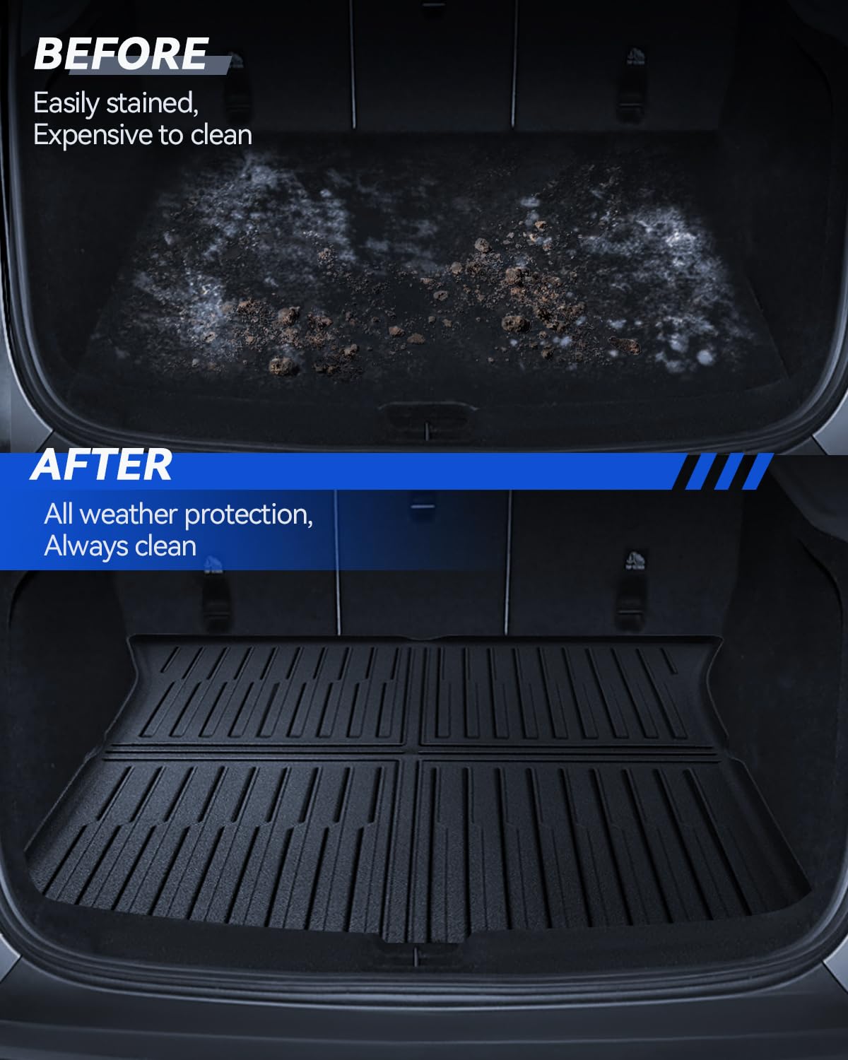 LANTU Kofferbakmat, 3 stuks, voor Tesla Model Y 2025 Juniper, all