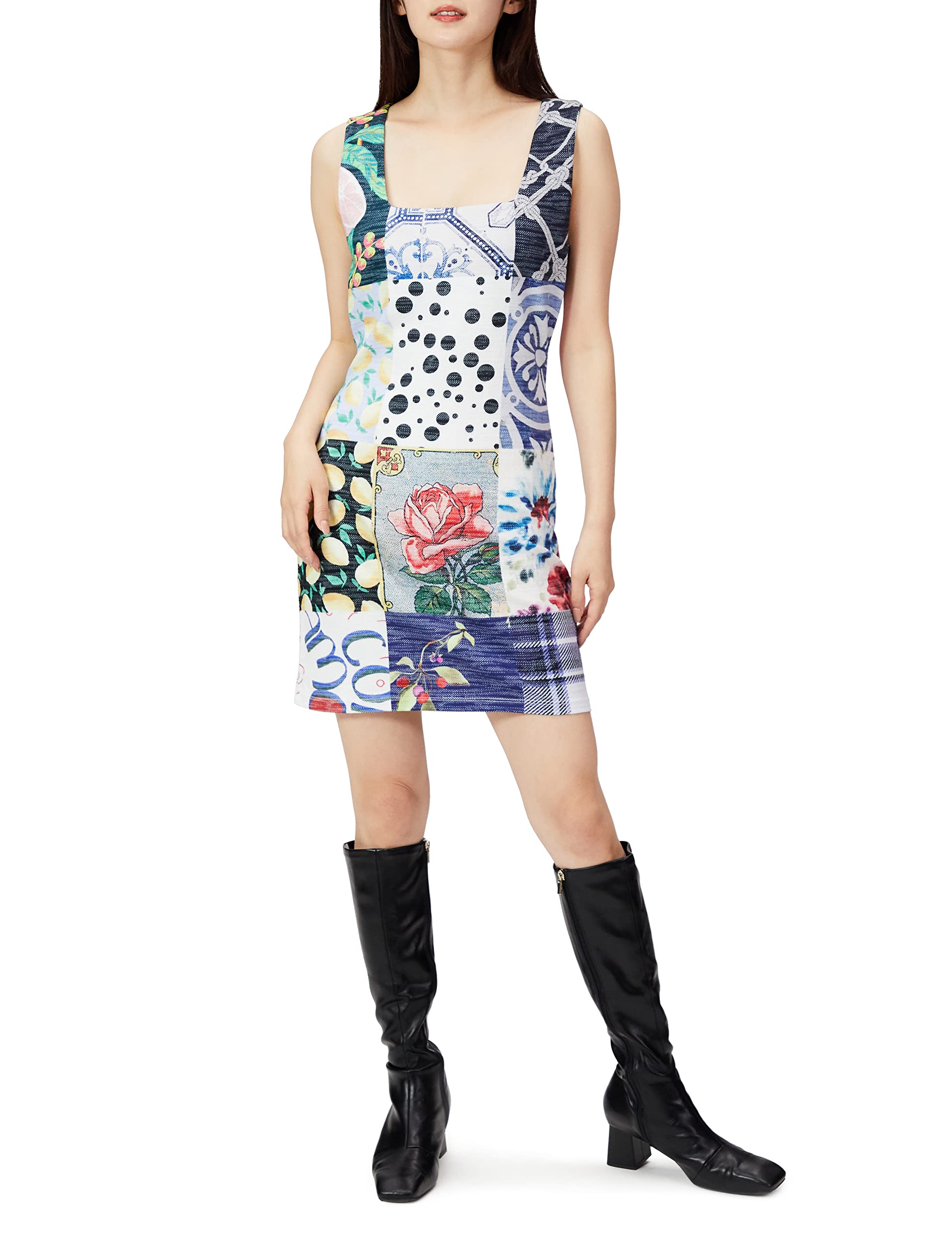 Desigual Sukienka damska 21WWVK901000L, biała, M