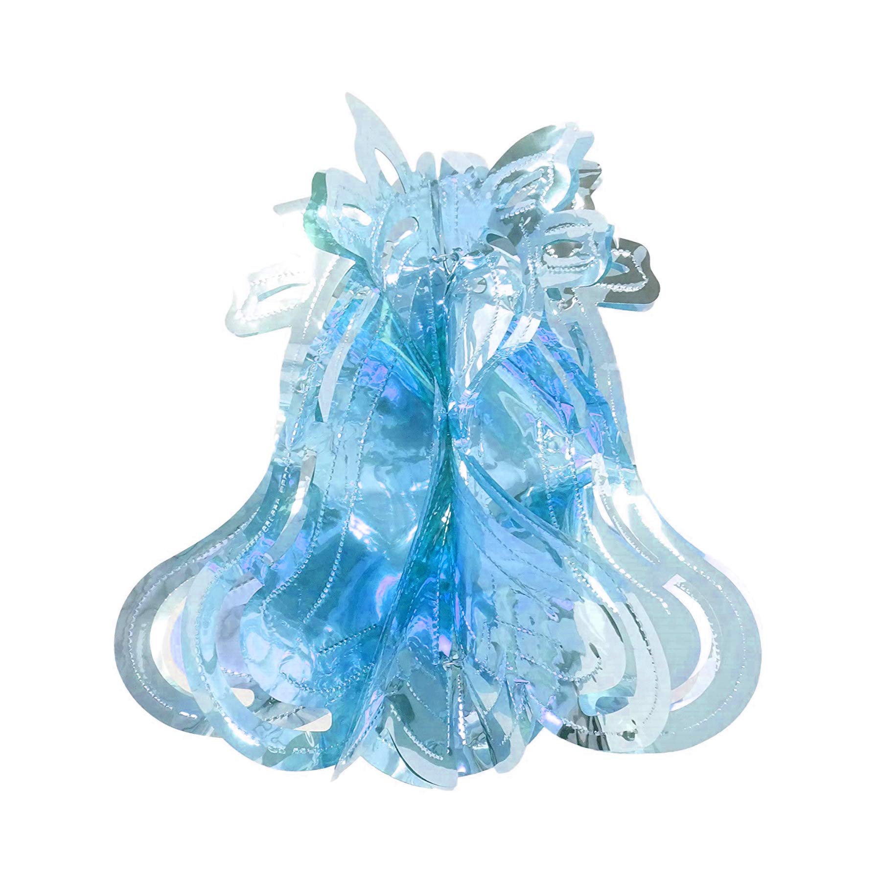 Disney White/Blue Snow Christmas Foil Ceiling Decorations - 30Cm Bell