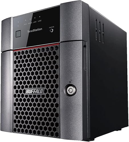 BUFFALO TeraStation Essentials NAS de escritorio de 4 bahías de 16 TB (4 x 4 TB) con discos duros HDD incluidos 2.5 GBE  Almacenamiento en red de