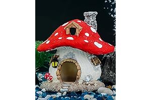 Aquarium Mushroom House: Charming Fish Tank Decor for Underwater Serenity