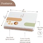 Rileys & Co Undated Planner For Women, 160 Pages To Do List Notebook, 20 x 15 cm Undated Daily Planner For Boosting Your Productivity, Daily To Do Planner, Travel Friendly (Pink)