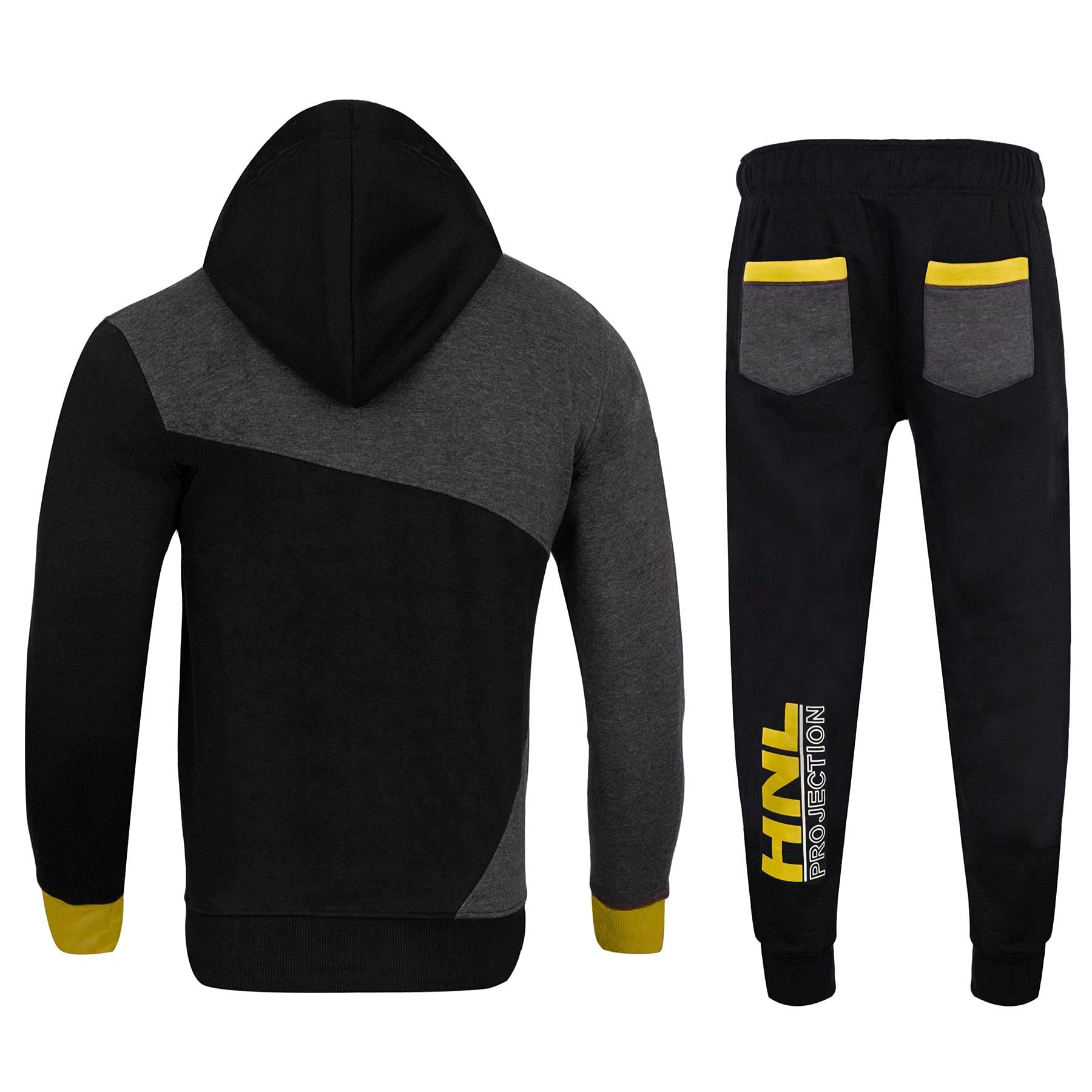 A2Z 4 Kids Bambini Ragazzi Ragazze Tuta Progettista HNL Projection Con Cappuccio Top Bottom Sportivo Joggers Giacca & Pantaloni Allenamento In Esecuzione Jogging Tuta Nuovo Età 2-13 Anni