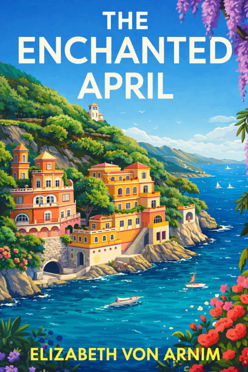 The Enchanted April: Classic Illustrated Book by Elizabeth von Arnim