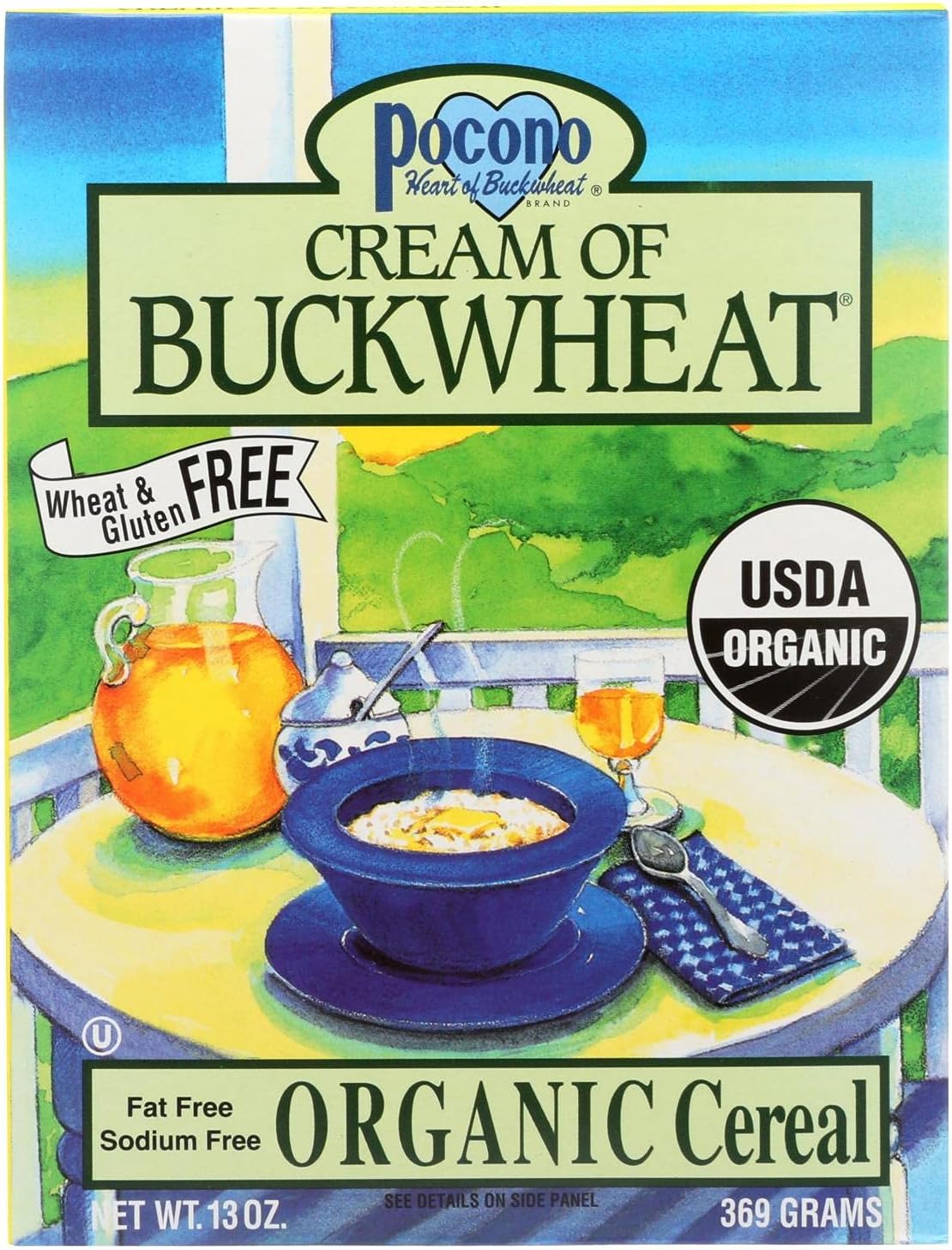 Pocono Organic Cream Of Buckwheat Cereal 13 Oz. (Pack of 6)