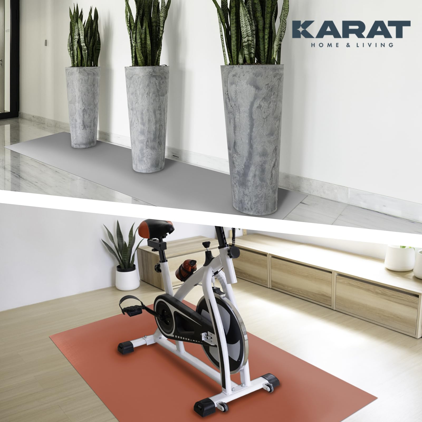 KARAT Vloerbeschermingsmat voor harde vloeren - Neo - vloerbescherming beschermmat bureaustoel voor parket laminaat vloermat bureaustoel - dikte: 1 ,5 mm (zwart, 90 x 120 cm