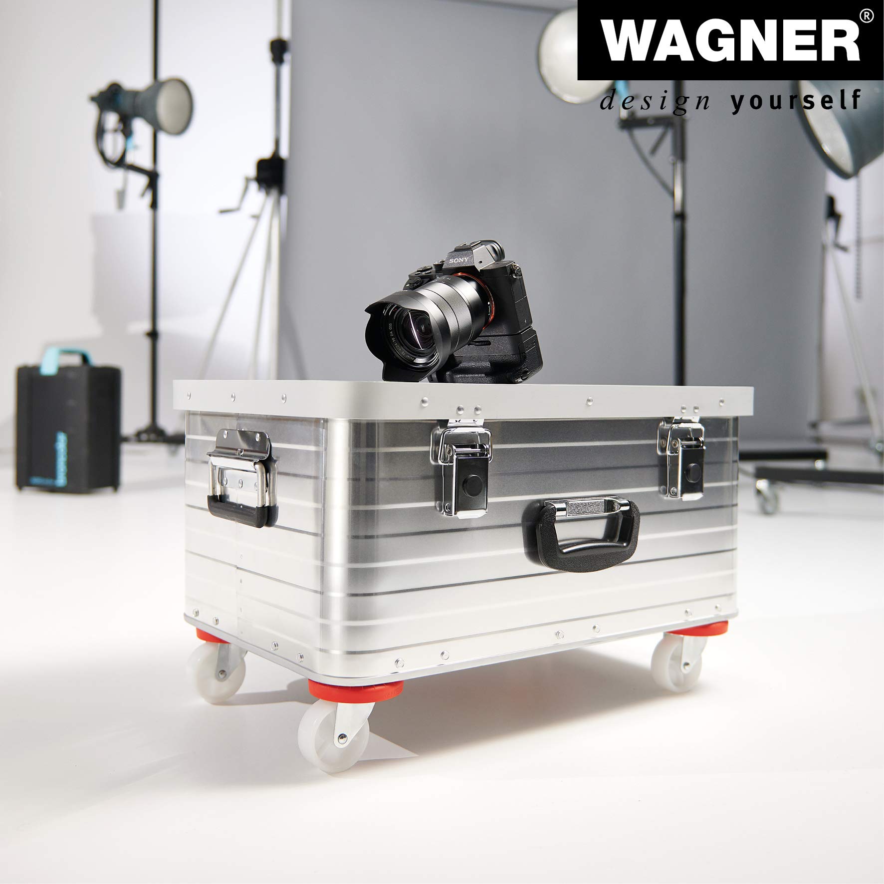 Wagner Plataforma de Carga MM 1363-52 x 32 cm, Antideslizante, Revestimiento Especial, 200 kg de Carga Máxima, Fácil de Limpiar, Protege la Pared y es Robusto - 20136301