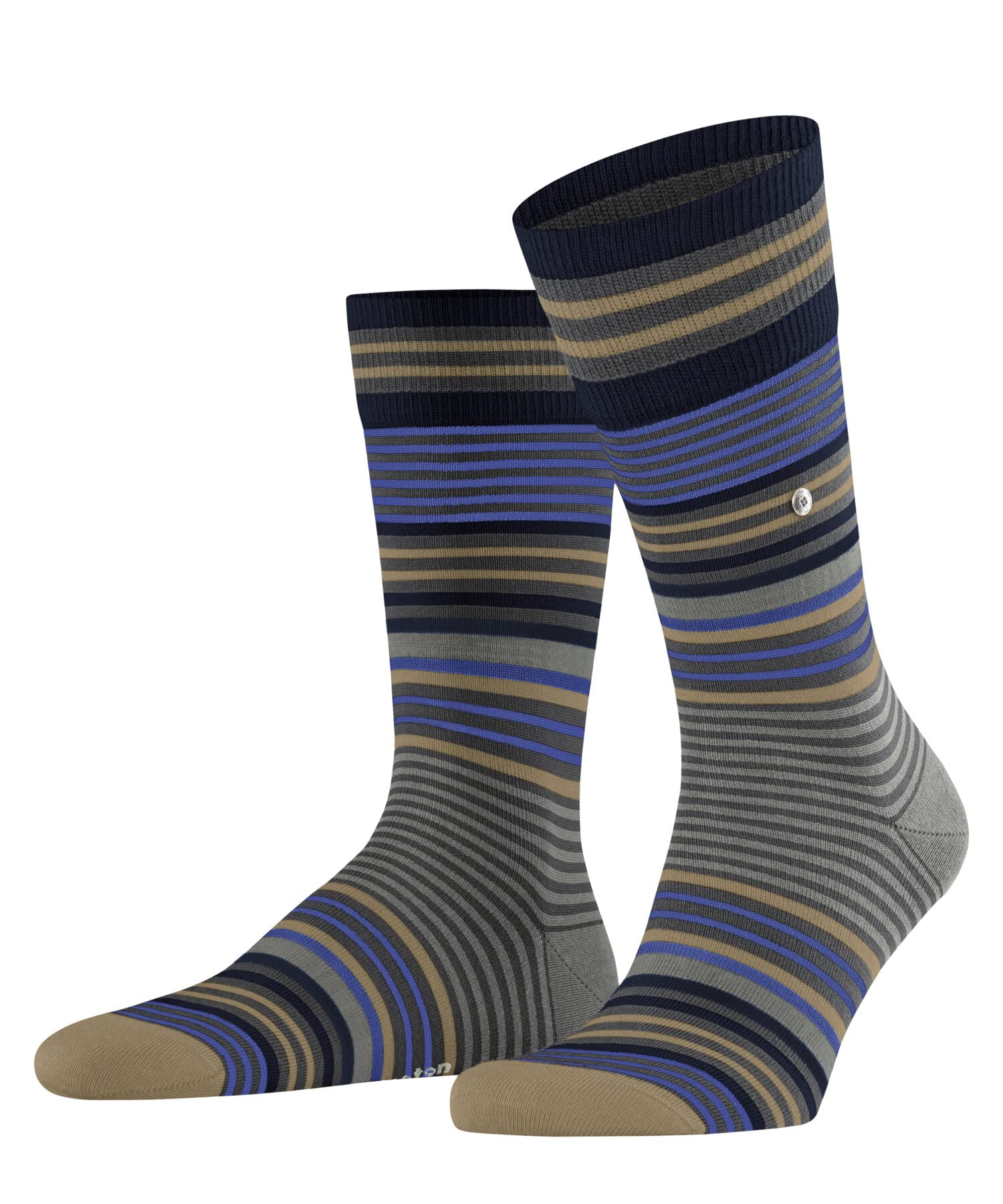 Burlington Men's Gris Socks Stripe