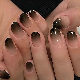 ネイルチップ メンズ ネイル 黒 明日届く 地雷系 シンプル マット 爪 ショート (メンズタイプ3, ショート)