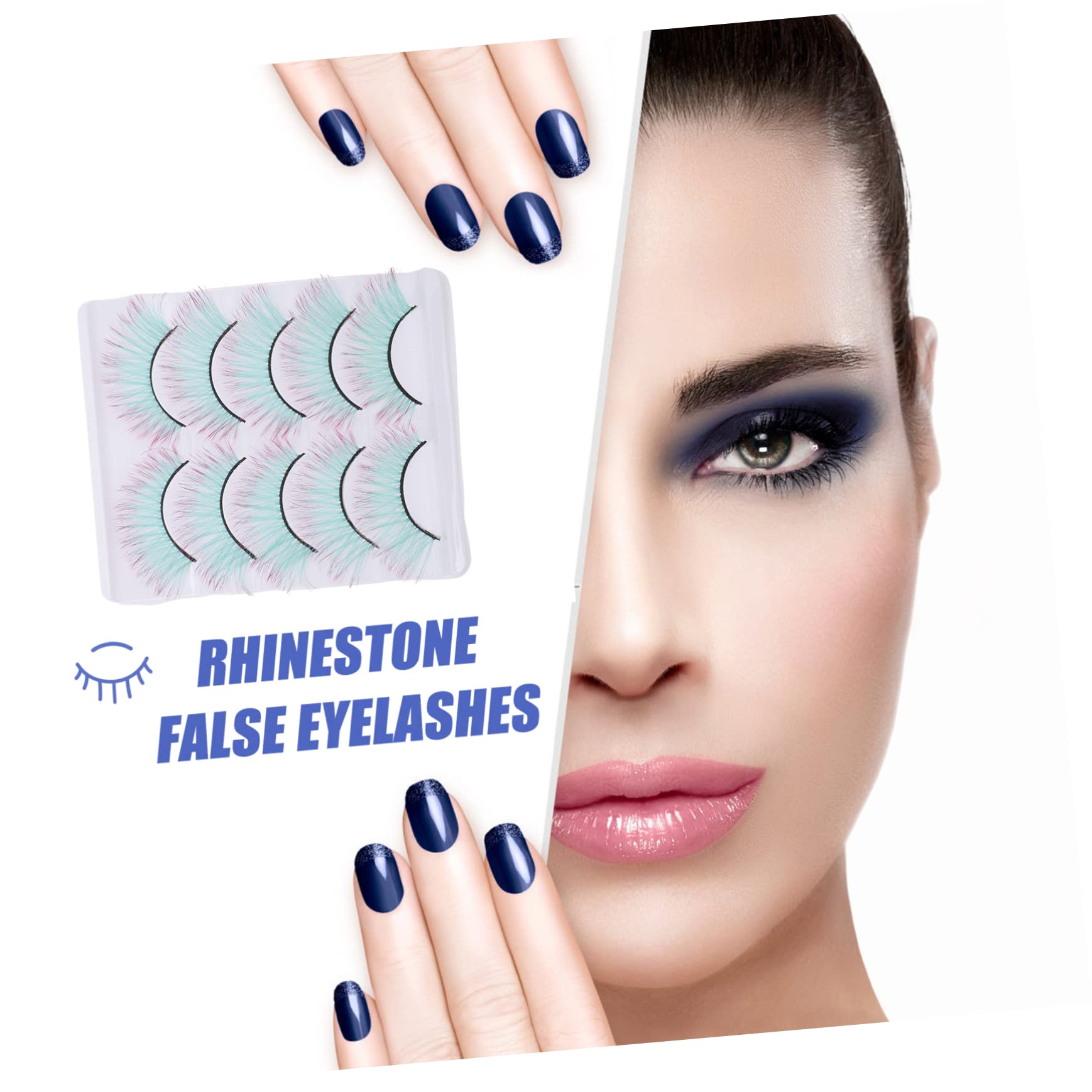 Healeved 25 Paia ciglia finte colorate ciglia cosplay ia finte naturali D ia da bambola lunghe ia 3d ia trucco ia con Imitazione