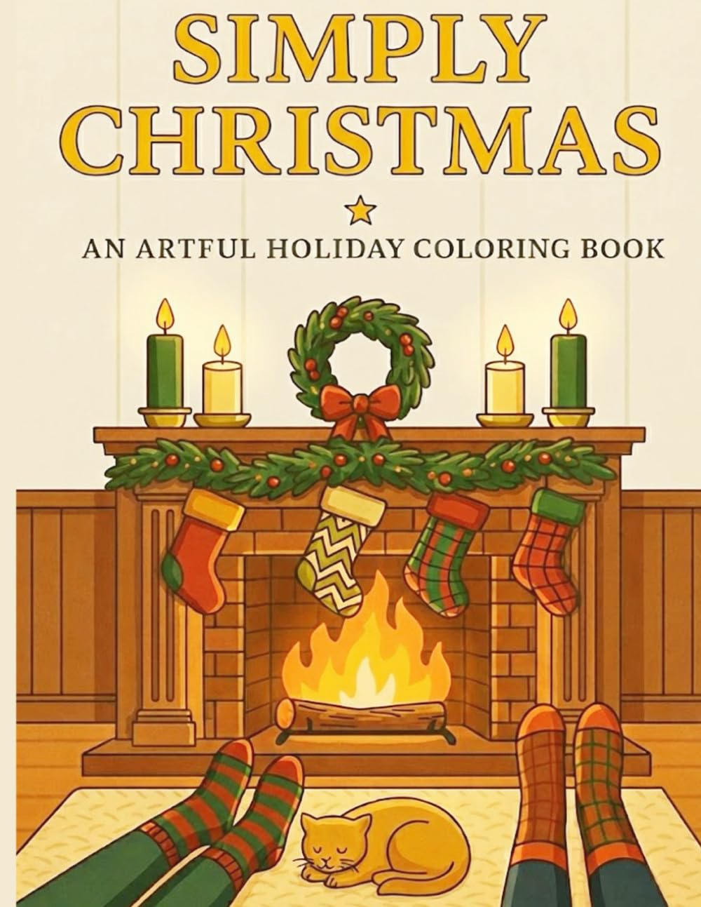 Simply Christmas: An Artful Holiday Coloring Book