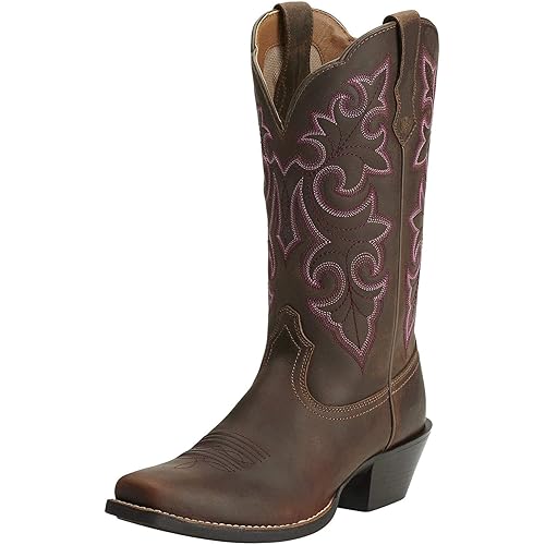 Ariat Women's Round Up Square Toe Western Cowboy Boot