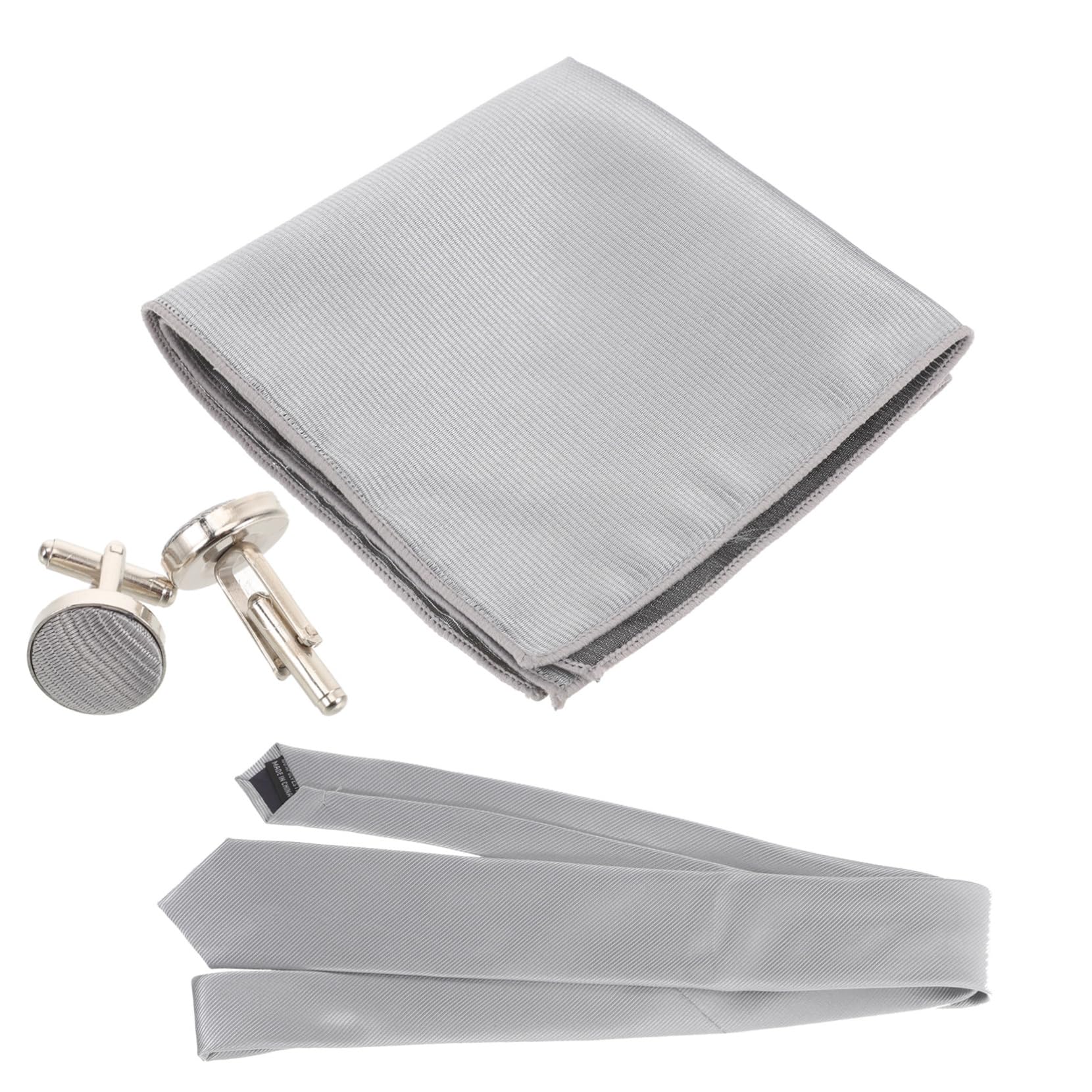 PACKOVE corbata decorativa abrazaderas clip de corbata Accesorios de disfraces s de hombre pañuelo accesorios hombre gemelos antiguos para marido Metal Grey