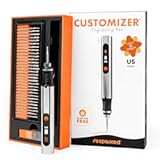 Customizer Engraving Pen &lpar;Formerly Culiau&rpar;&colon; Ultimate Cordless Portable Tool for Artists & DIYers - Engrave 50&plus; Surfaces - Beginner Friendly - Rechargeable - Free 30 Bits & Mastery Guide